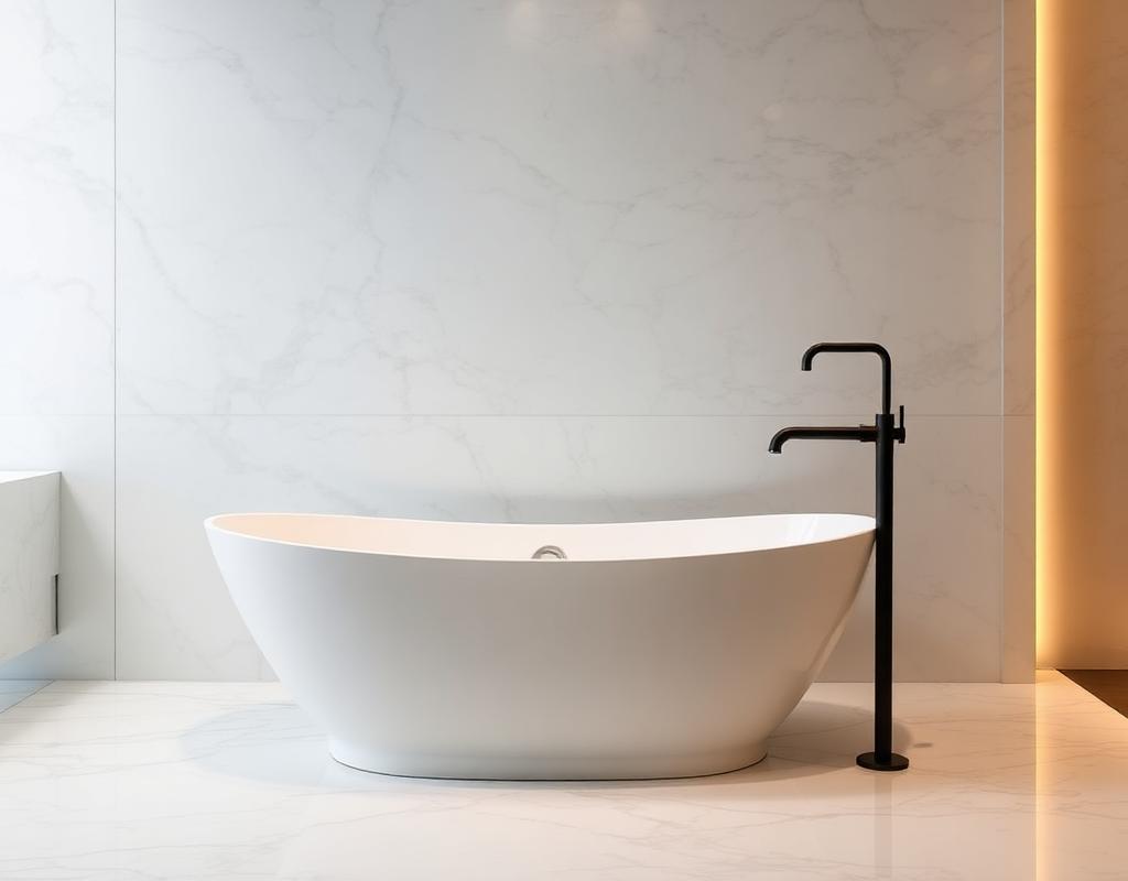 Spa badkamer met designkraan